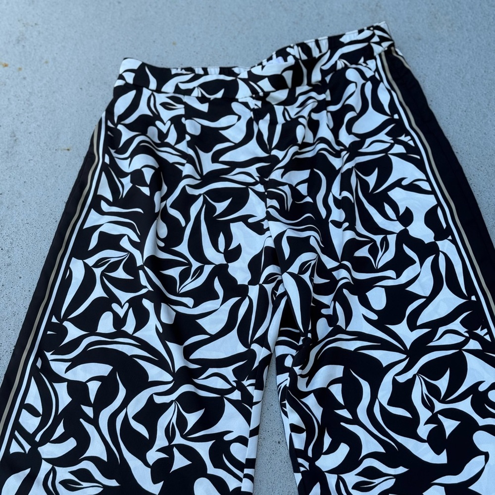 Loft Black and White Patterned Pant Size XXL - Picture 7 of 15